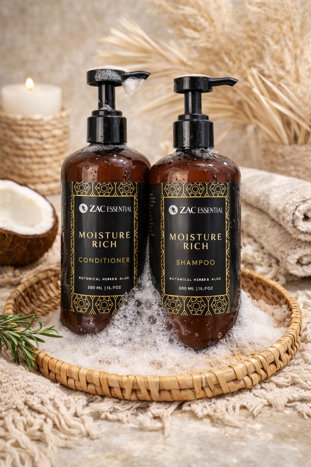 Moisture Rich Shampoo and Conditioner Set | ZAC Essential